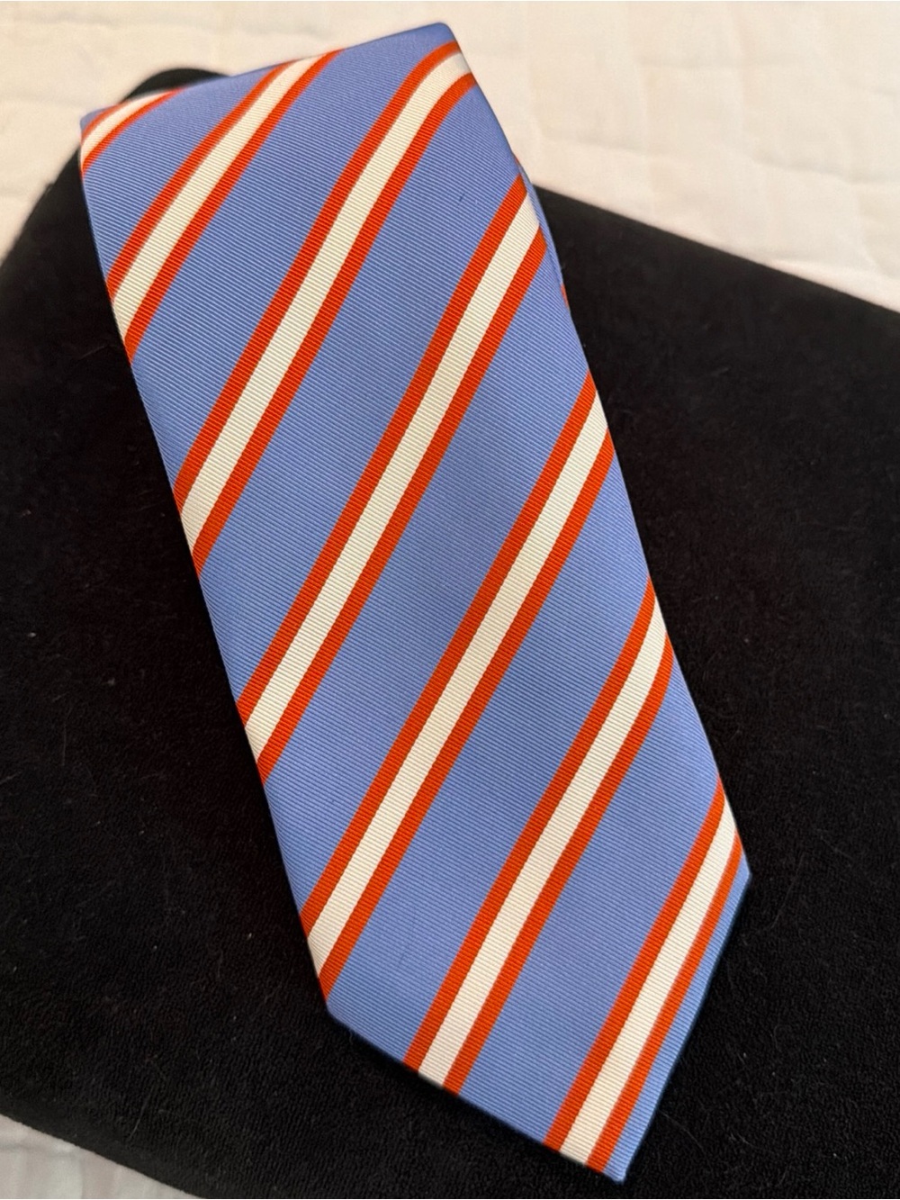 $165 Seaward & Stearn Silk Cotton Tie Made England from Miller Brothers LTD